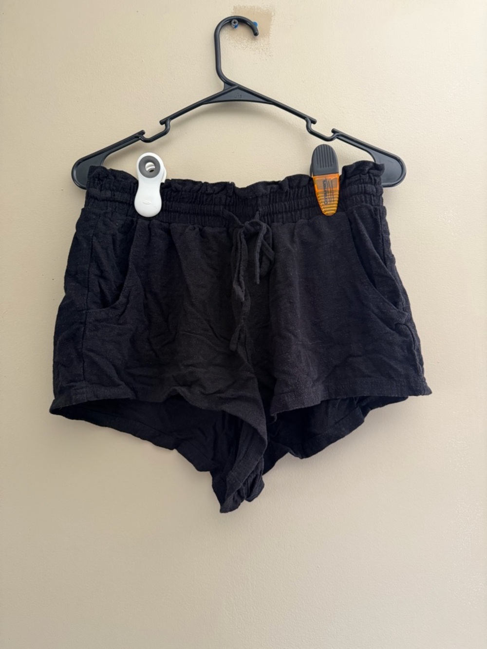 Aeropostale Black Women's Drawstring Athletic Shorts